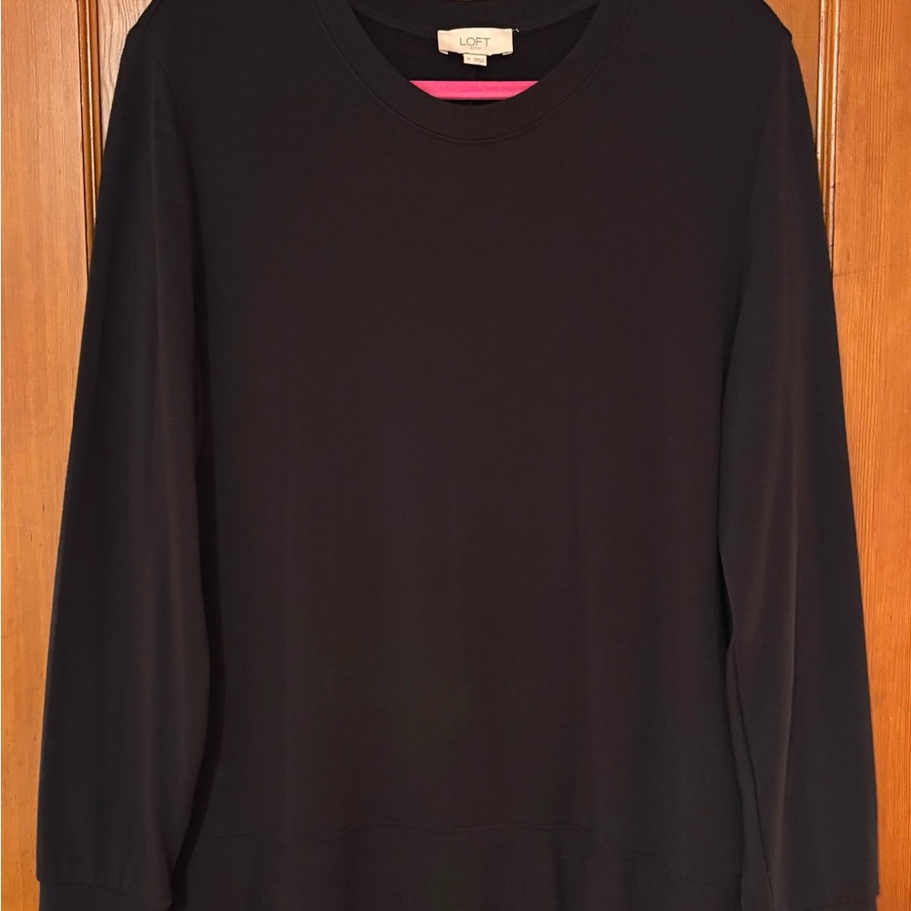 LOFT Black Cozy Nice Top